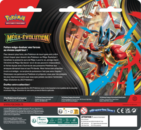 Pokémon JCC - Méga-Évolution - Tripack aléatoire (3 Boosters) [FR]