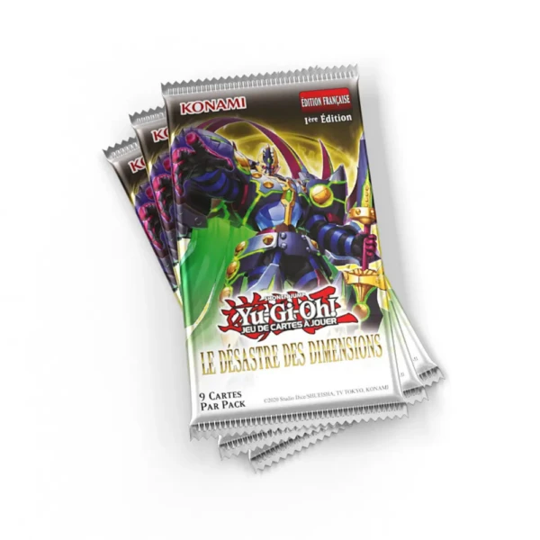 Yu-Gi-Oh! JCC - Pack de 3 Boosters Le Désastre des Dimensions (Blister cartonné) - Produit exclusif GSA-GSS - FR 3