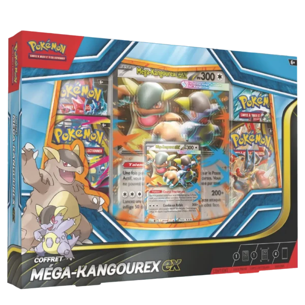Pokémon JCC - Coffret Méga-Kangourex ex (4 Boosters) [FR]