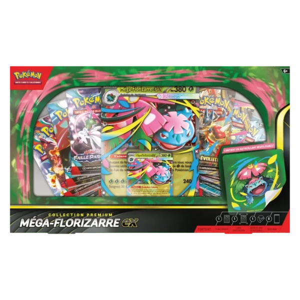 Pokémon JCC – Collection Premium Méga-Florizarre Ex (8 Boosters) [FR] 4