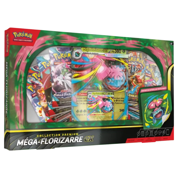 Pokémon JCC – Collection Premium Méga-Florizarre Ex (8 Boosters) [FR]