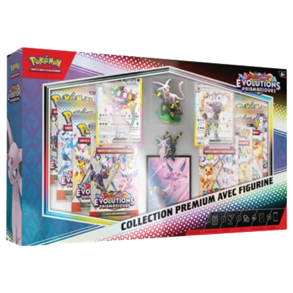 Pokémon JCC Evolutions Prismatiques - Coffret premium Figurine Mentali & Noctali - EV8.5 1