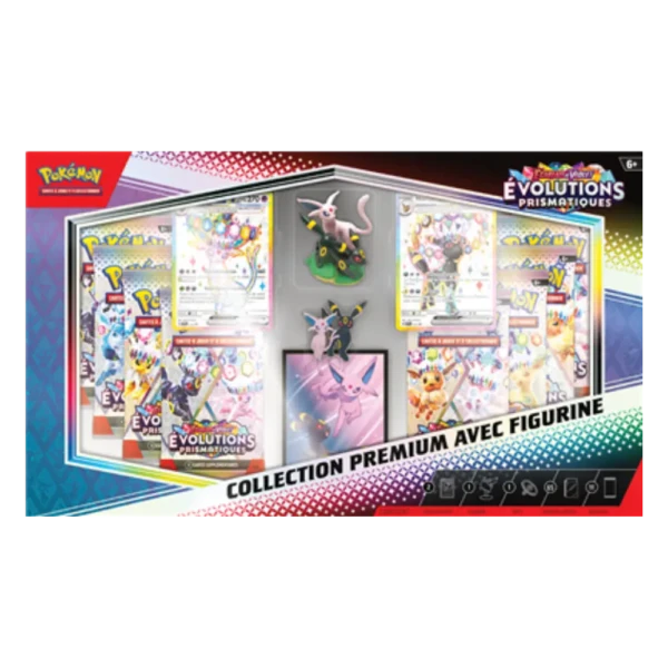 Pokémon JCC Evolutions Prismatiques - Coffret premium Figurine Mentali & Noctali - EV8.5 2