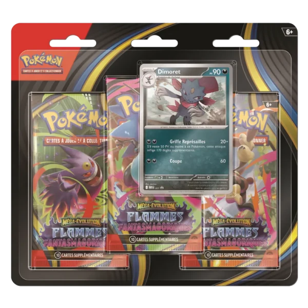 Pokémon JCC - Flammes Fantasmagoriques - Tripack aléatoire (3 Boosters) [FR] 2