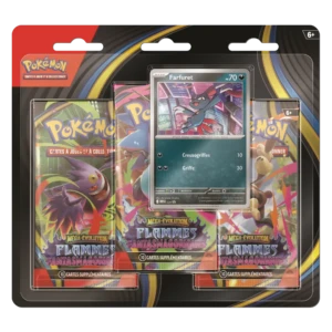 Pokémon JCC - Flammes Fantasmagoriques - Tripack aléatoire (3 Boosters) [FR]