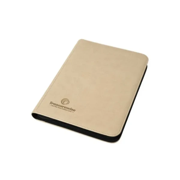 TreasureWise - WiseGuard Zip Binder 9 (360 cartes) - Sable