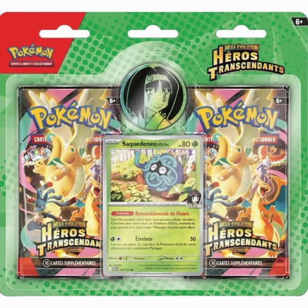 Pokémon JCC pack de 2 boosters Méga-Évolution - ME2.5 Héros Transcendants - FR