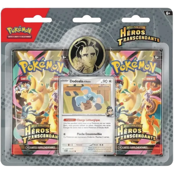 Pokémon JCC pack de 2 boosters Méga-Évolution - ME2.5 Héros Transcendants - FR (3)