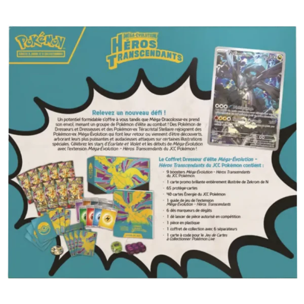 Pokémon JCC Coffret Dresseur d'Élite Méga-Évolution - ME2.5 Héros Transcendants - FR (1)