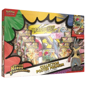 Pokémon JCC Collection poster Premium Méga-Évolution - ME2.5 Héros Transcendants Méga-Lucario-ex ou Méga-Gardevoir (1x boîte aléatoire) - FR