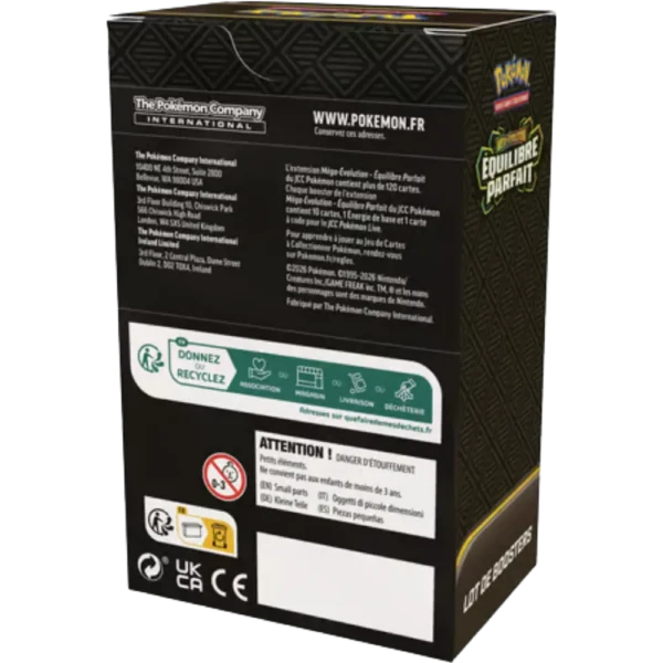 Pokémon JCC Lot de 6 boosters Méga-Évolution - ME03 Équilibre Parfait - FR (1)