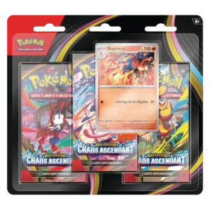 Pokémon JCC - Chaos Ascendant - Tripack Reptincel (3 Boosters) [FR]