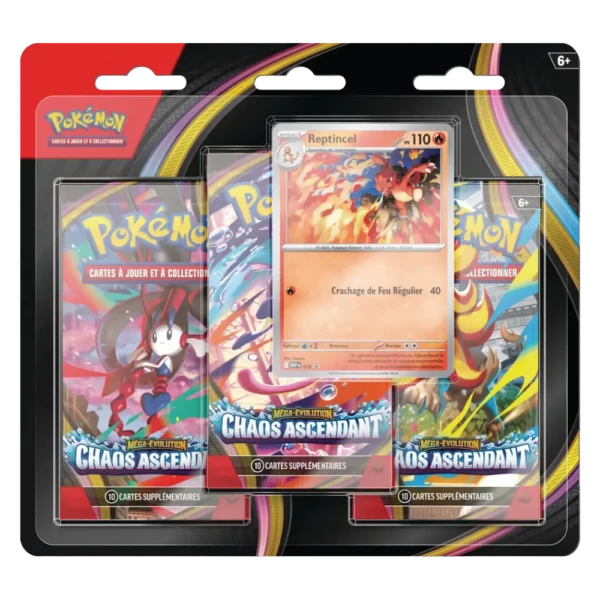 Pokémon JCC - Chaos Ascendant - Tripack Reptincel (3 Boosters) [FR]