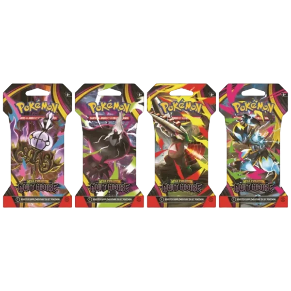 Pokémon JCC - Art Set Nuit Noire sous blister cartonné (ME05) (4 Boosters)